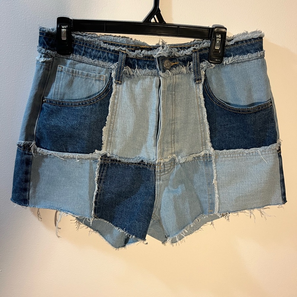 Wild fable patch work Jean shorts